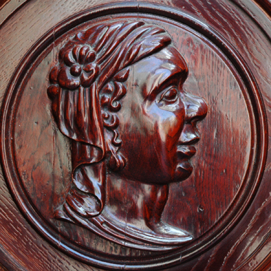 Moorse Kop, detail Melngalvju Nams