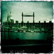 Cuxhaven zicht vanuit jachthaven